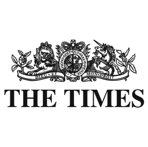 The Times logo, who featured OneNine5 Founder, Alex Stewart and the travel toiletry bag