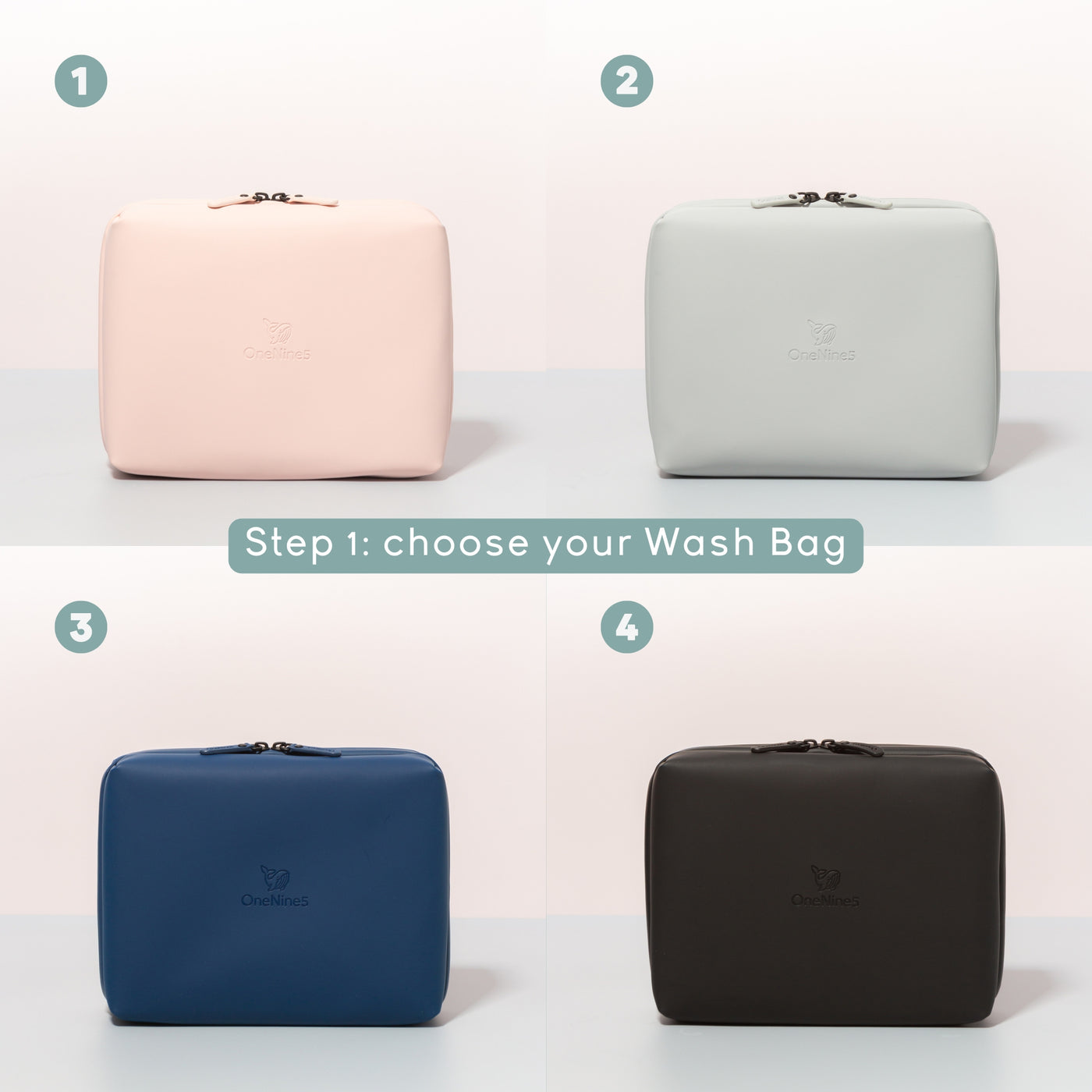 All 4 OneNine5 Wash Bags 